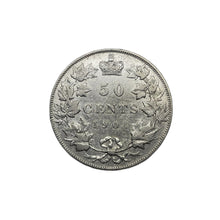 Load image into Gallery viewer, 1901 Silver Canada 50 Cent, VF30 Condition Cleaning. D-252