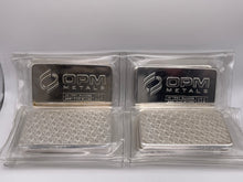 Load image into Gallery viewer, Two 10 oz OPM Metals .999 fine silver bars in protective packaging for investment in Canada.