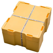 Load image into Gallery viewer, Yellow Royal Canadian Mint Monster Box for 2025 Canadian Maple Leaf Silver Coins, sealed with RCM tape.