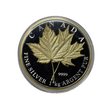 Load image into Gallery viewer, 2013 Fine silver 1 Kilo Canada $250 Maple Leaf Forever. X-124
