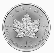 Load image into Gallery viewer, Canadian Maple Leaf Silver Coin 1 oz 2024 - Royal Canadian Mint
