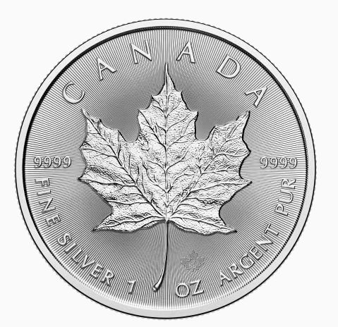 Canadian Maple Leaf Silver Coin 1 oz 2025 - Royal Canadian Mint