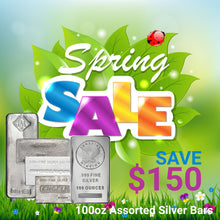 Load image into Gallery viewer, Assorted Pure Silver Bar 100 oz  - Assorted Mints
