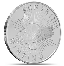 Load image into Gallery viewer, 1 oz Silver Sunshine Mint Rounds (Circulated) - 20 Coin Tube
